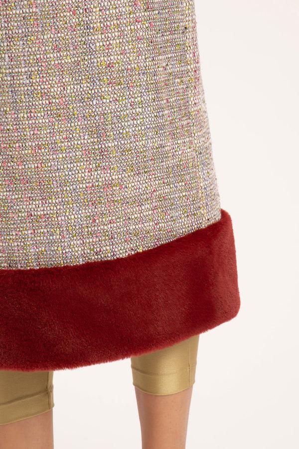 Adriana Degreas Tweed Midi Skirt