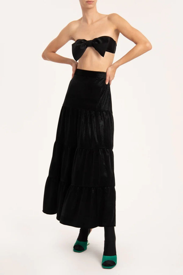 adriana degreas Velvet Pois Long Skirt