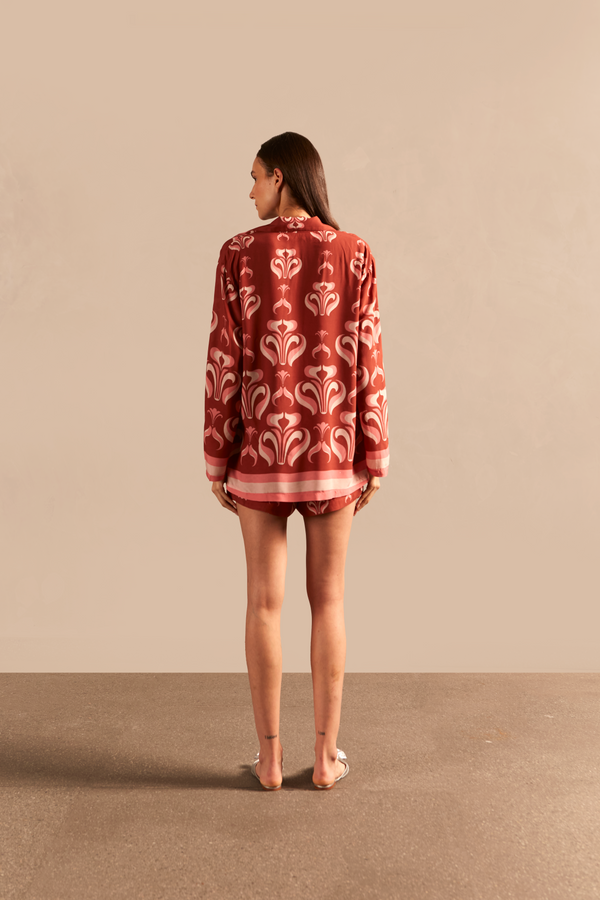 Adriana Degreas Vintage Lily Long-Sleeved Shirt