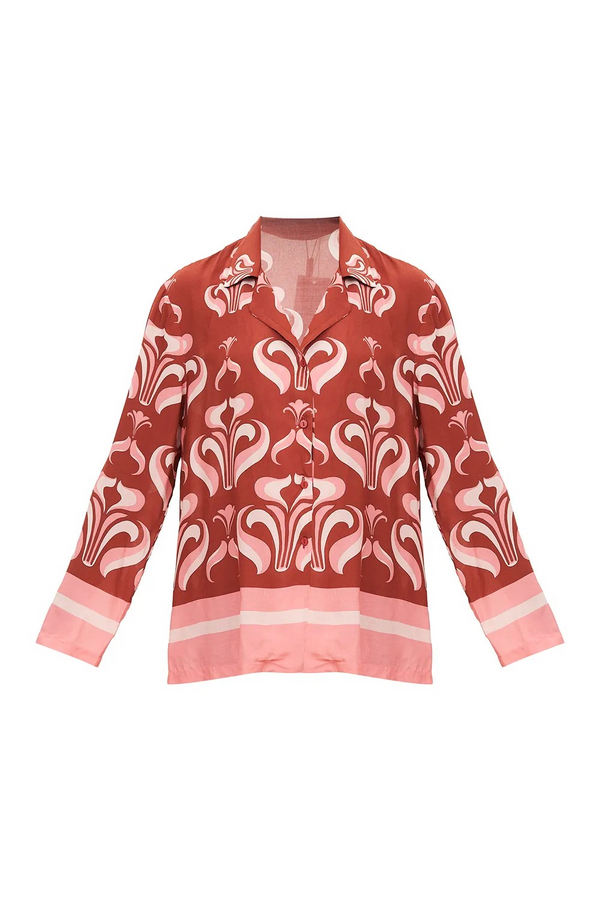 Adriana Degreas Vintage Lily Long-Sleeved Shirt