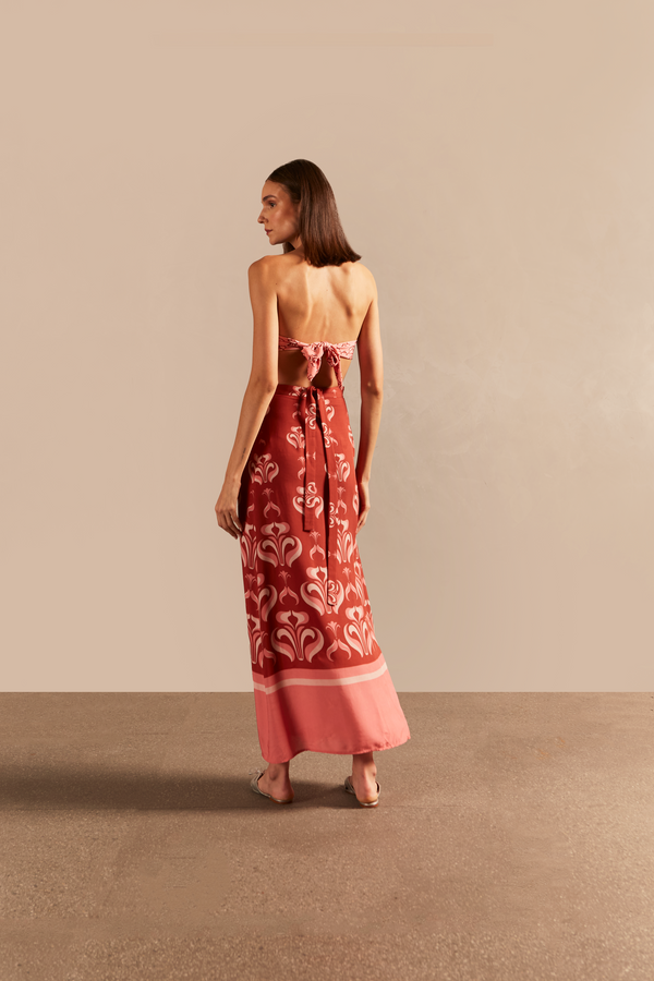 Adriana Degreas Vintage Lily Pareo Skirt