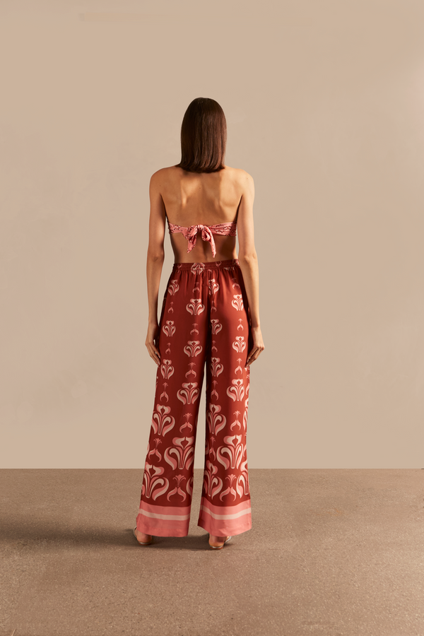 Adriana Degreas Vintage Lily Wide-Leg Pants