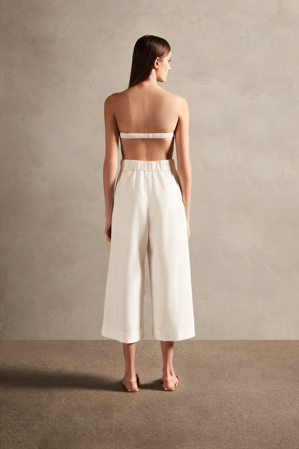 Adriana Degreas Vintage Orchid Solid Bandeau Top