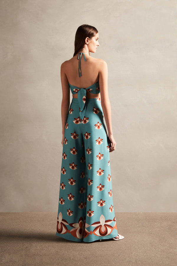 Adriana Degreas Vintage Orchid Top With Ties