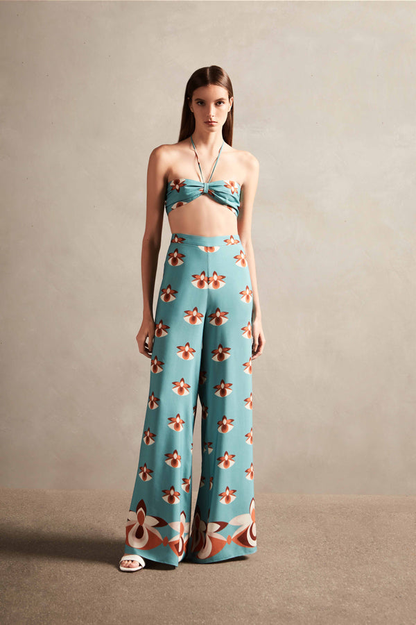 adriana degreas Vintage Orchid Top With Ties