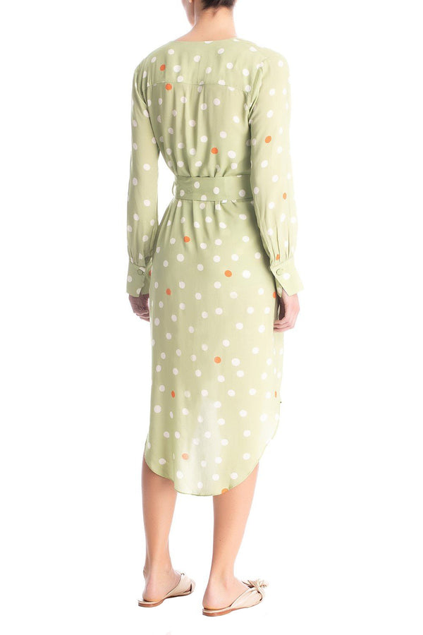 Adriana Degreas Vintage Pois Midi Robe