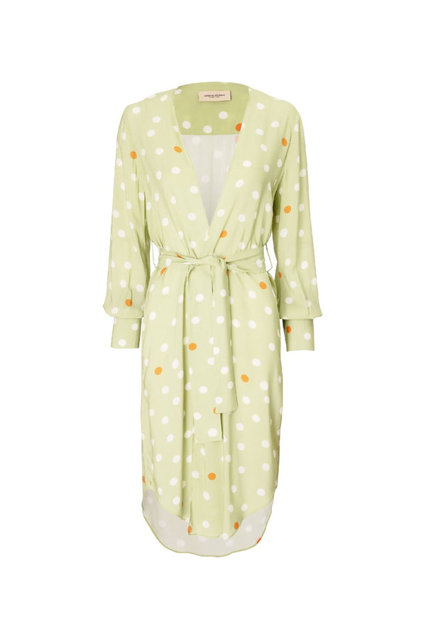 Adriana Degreas Vintage Pois Midi Robe
