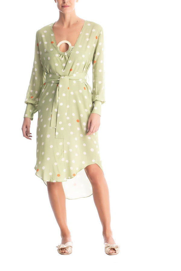 adriana degreas Vintage Pois Midi Robe