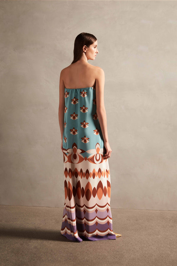 Adriana Degreas Vintage Strapless Long Dress