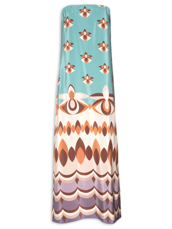 Adriana Degreas Vintage Strapless Long Dress