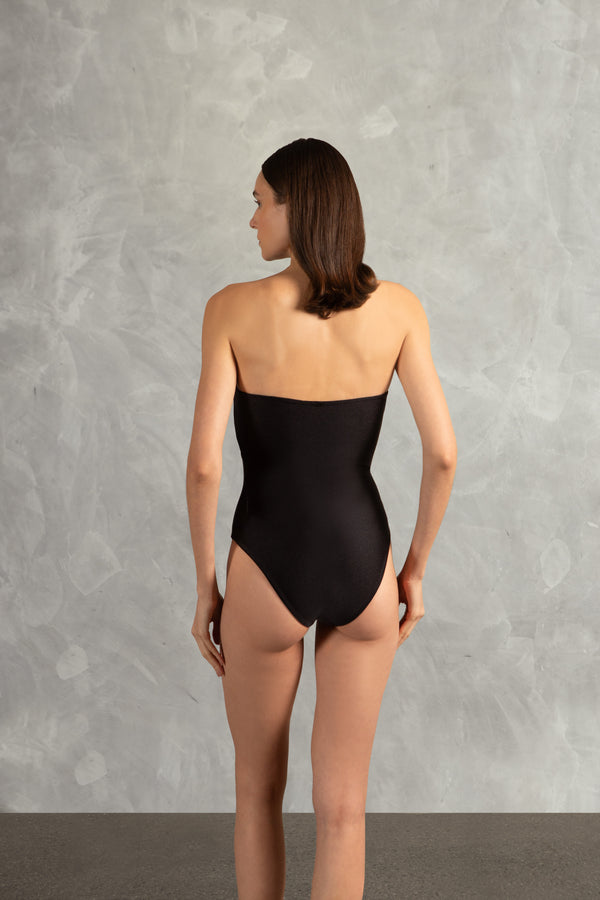 Adriana Degreas Waves Strapless Swimsuit