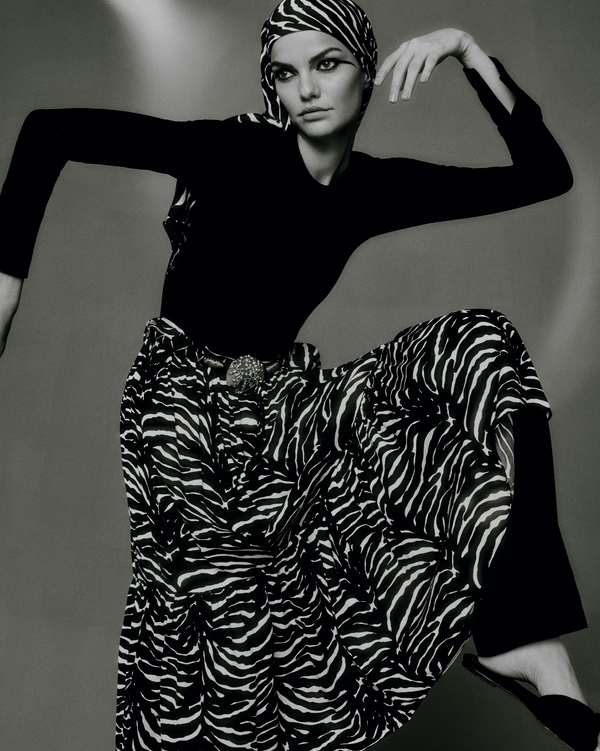 adriana degreas Zebra Midi Skirt