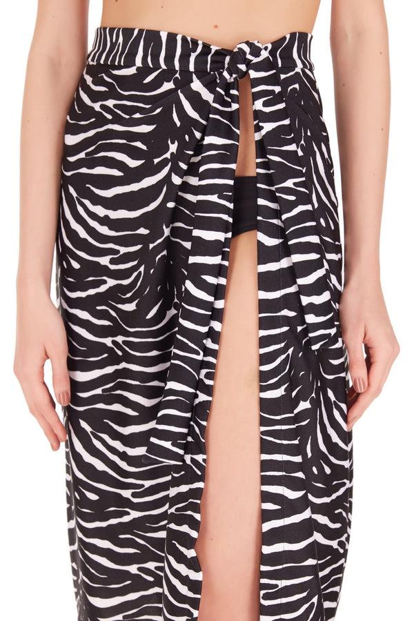 Adriana Degreas Zebra Pareo Skirt