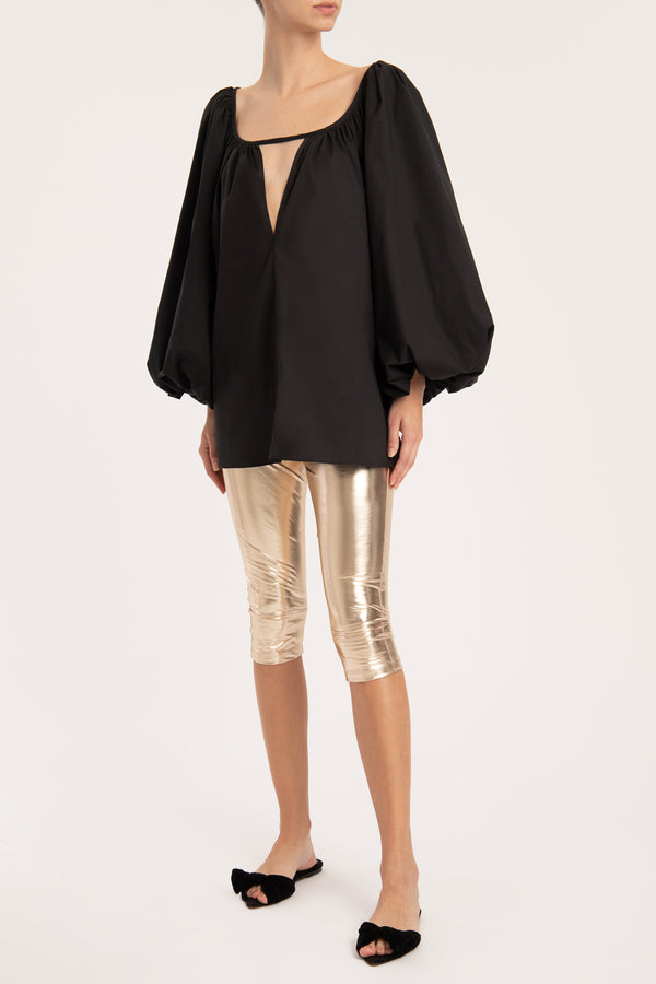 adriana degreas Effortless Chic Puff-Sleeved Blouse