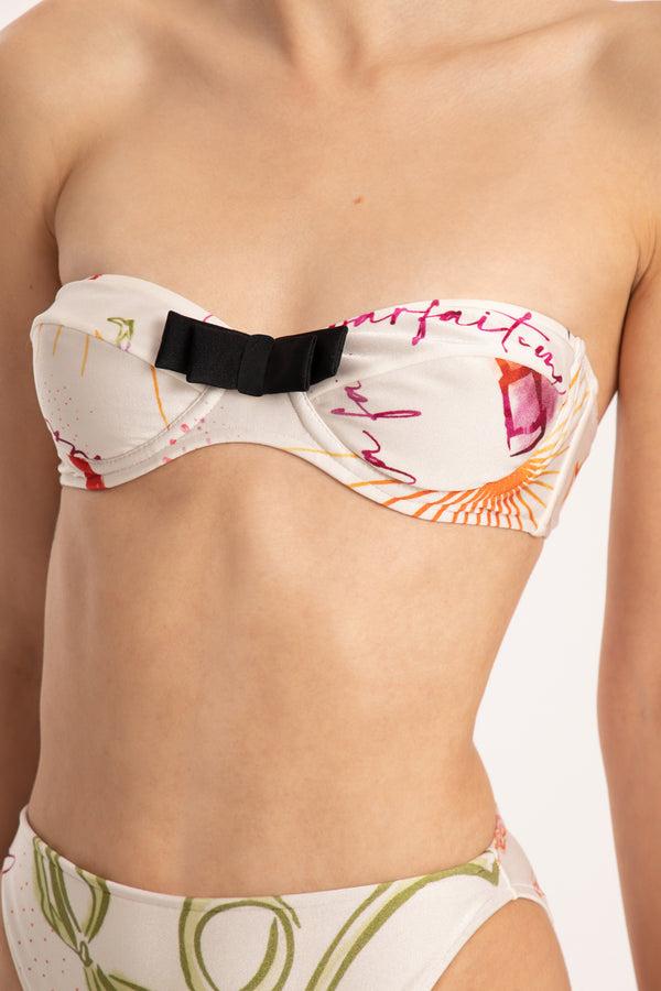 Adriana Degreas Fantasy High-Leg Strapless Bikini With Bow