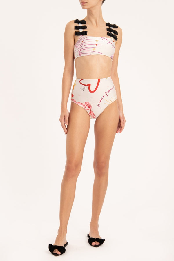 adriana degreas Fantasy High-Waisted Bikini with Bows
