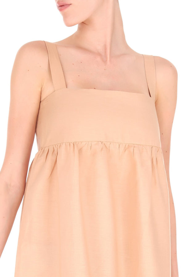 Adriana Degreas Fig Tricolor Long Dress With Straps