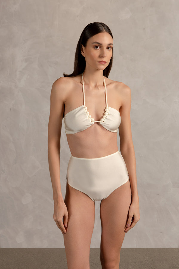 Adriana Degreas Golden Age Solid High-Waisted Bikini