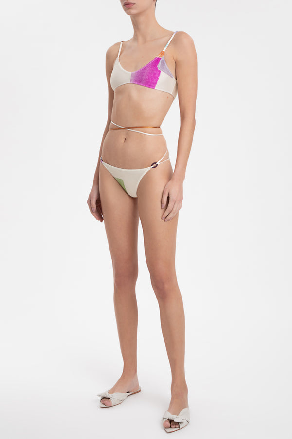 Adriana Degreas Illusion Bikini With Wraparound Ties