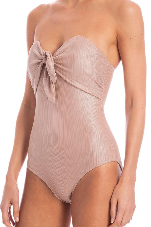 Adriana Degreas Martini Strapless Swimsuit With Knot