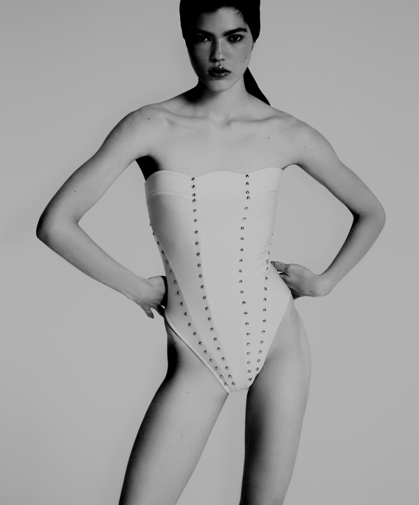 adriana degreas Solid Carre Vintage Strapless Swimsuit