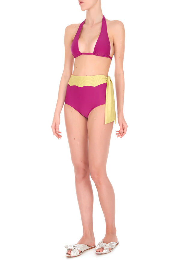 adriana degreas Solid Hot Pants With Matelasse Detail