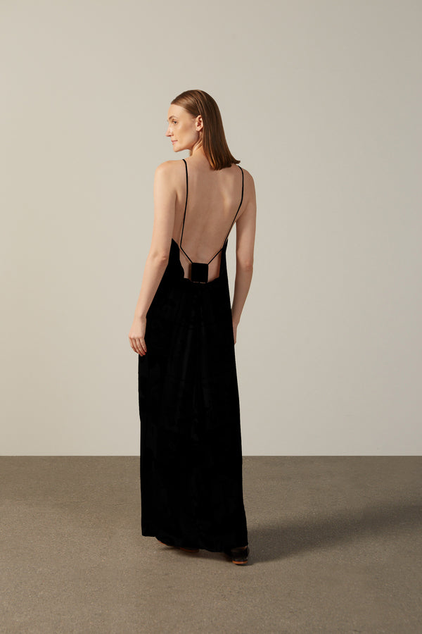 adriana degreas Solid Inamorata Bare-Back Long Dress