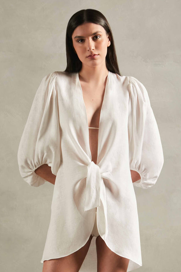 adriana degreas Solid Shirt With Voluminous Sleeves