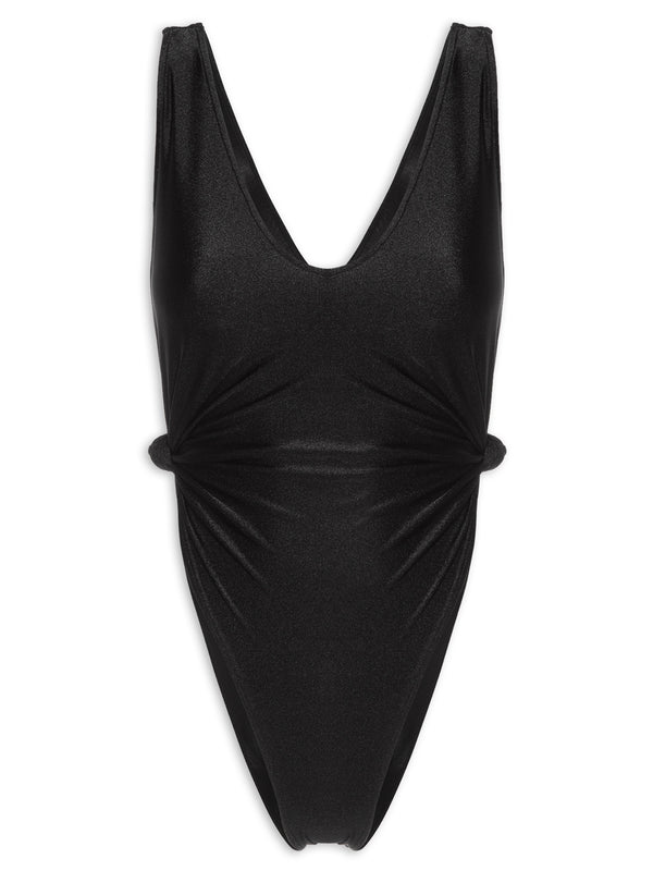 Adriana Degreas Timeless High-Leg Swimsuit With Side Knots