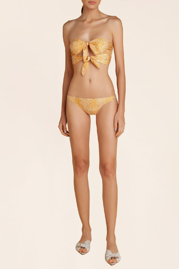 Adriana Degreas Tortoise Strapless Bikini With Double Knot