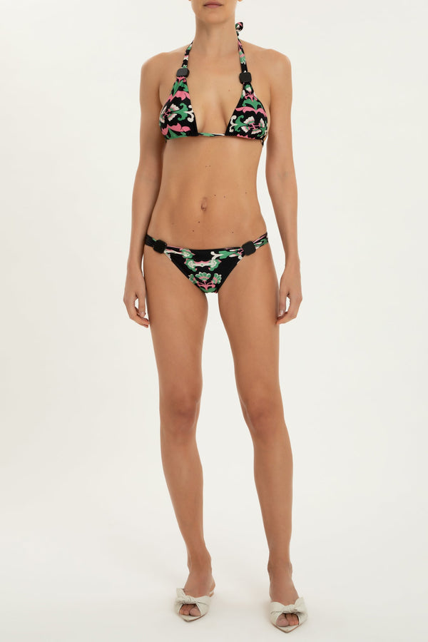 adriana degreas Twisted Flower Long Triangle Bikini