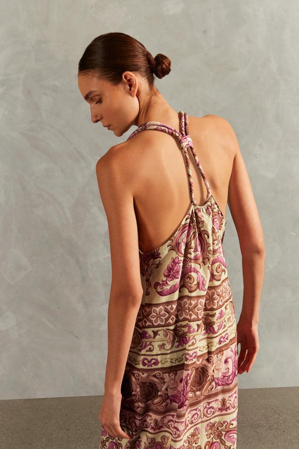 Adriana Degreas Vintage Citronelle Long Dress With Straps