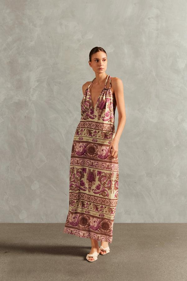 adriana degreas Vintage Citronelle Long Dress With Straps