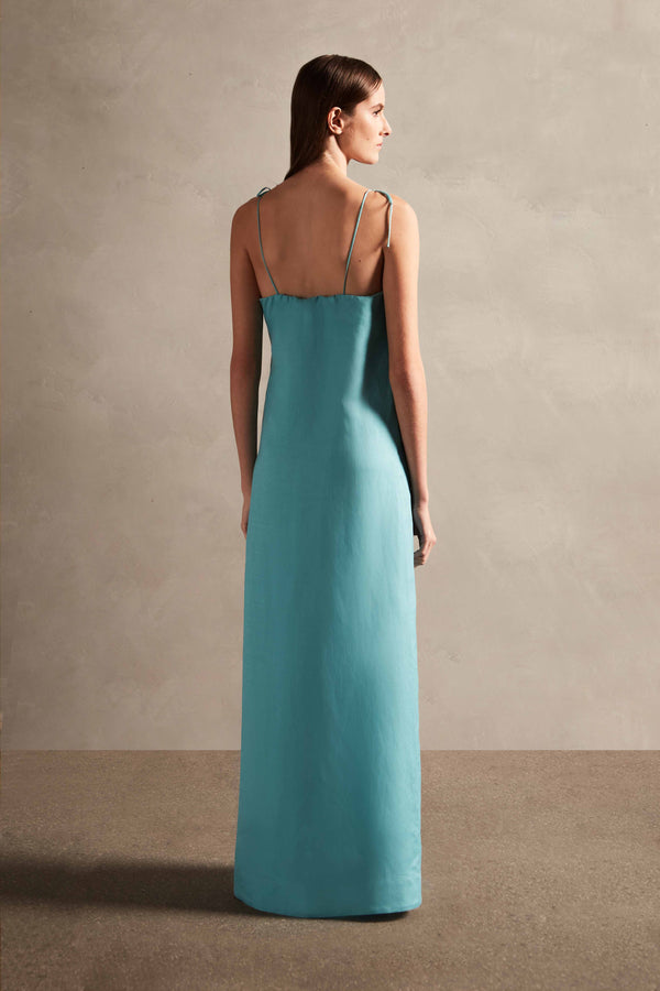 Adriana Degreas Vintage Orchid Solid Straps Long Dress