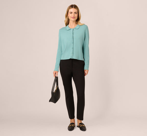 adrianna papell 4 Way Stretch Skinny Straight Pant In Black