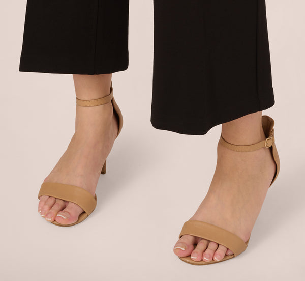 Adrianna Papell Ponte Knit Pull On Pant With Kick Flare Hem In Black