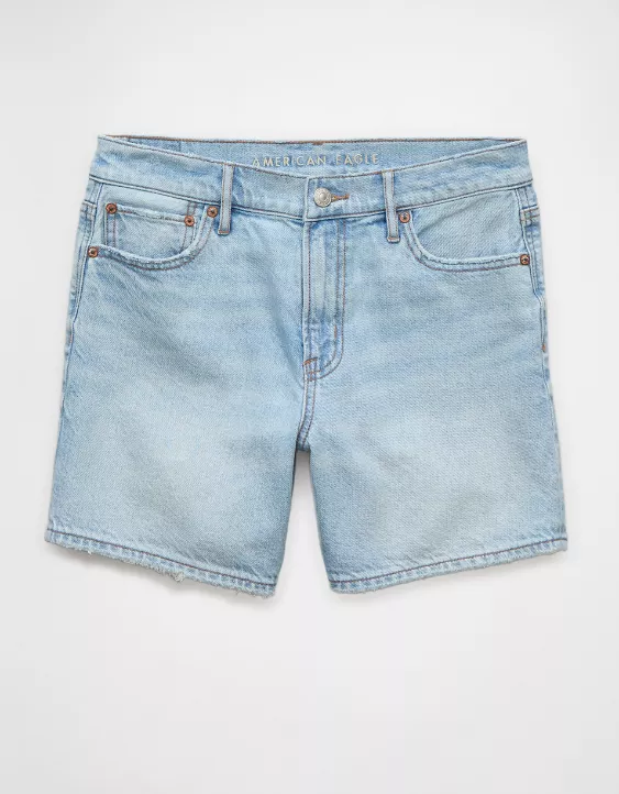 Aeo AE 6" Strigid Super High-Waisted Relaxed Denim Short