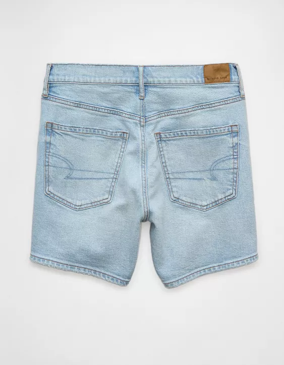 Aeo AE 6" Strigid Super High-Waisted Relaxed Denim Short