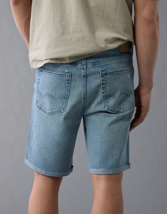 Aeo AE 9" AirFlex+ +TENCEL™ Fibers Patched Denim Short