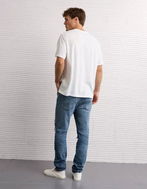Aeo AE AirFlex+ TENCEL™ Fibers Patched Athletic Fit Jean