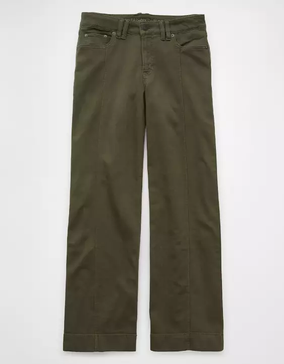 Aeo AE Dreamy Drape Stretch Low-Rise Baggy Wide-Leg Pant