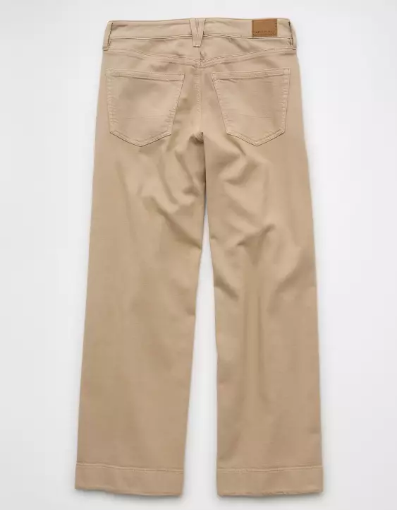 Aeo AE Dreamy Drape Stretch Low-Rise Baggy Wide-Leg Pant