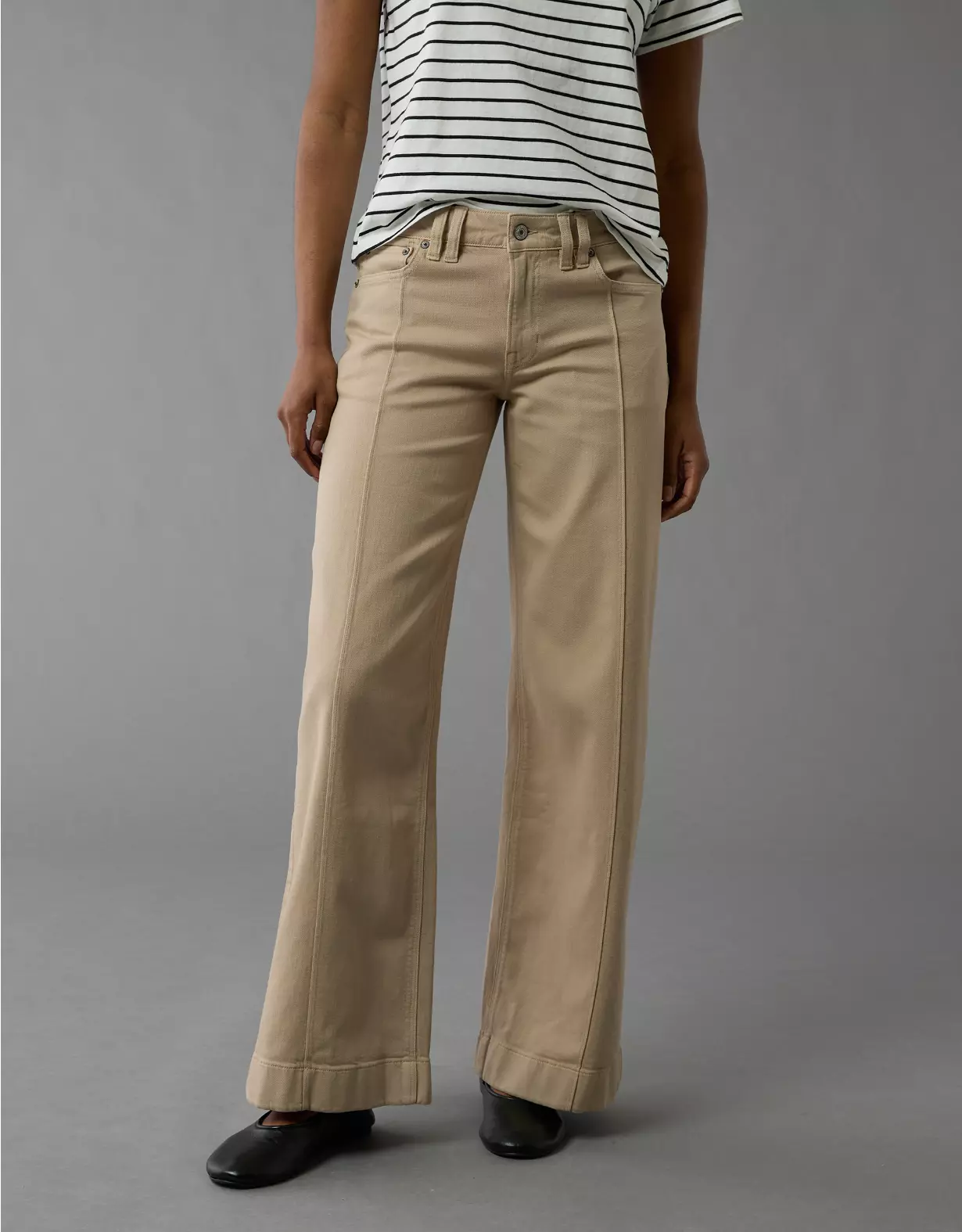 aeo AE Dreamy Drape Stretch Low-Rise Baggy Wide-Leg Pant