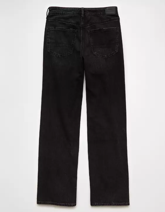 Aeo AE Dreamy Drape Stretch Super High-Waisted Baggy Wide-Leg Jean