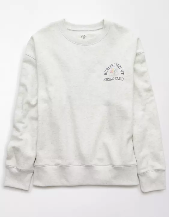 Aeo AE Everyday Luxe Pride Graphic Crew Neck Sweatshirt