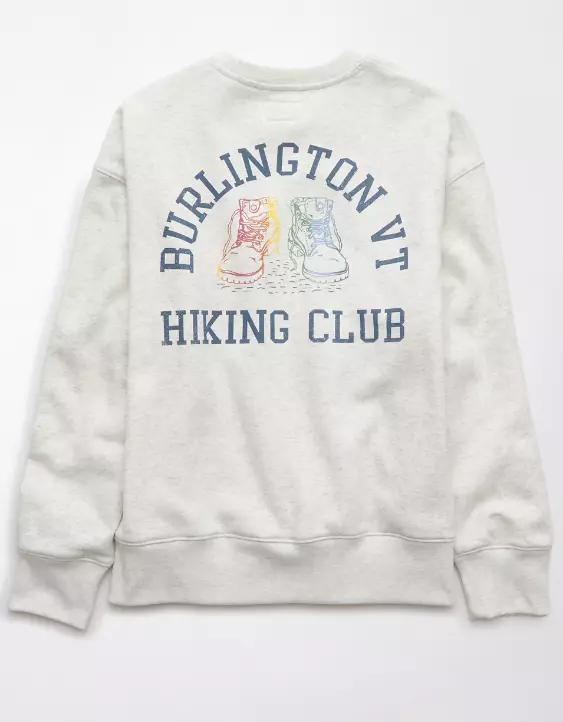 Aeo AE Everyday Luxe Pride Graphic Crew Neck Sweatshirt