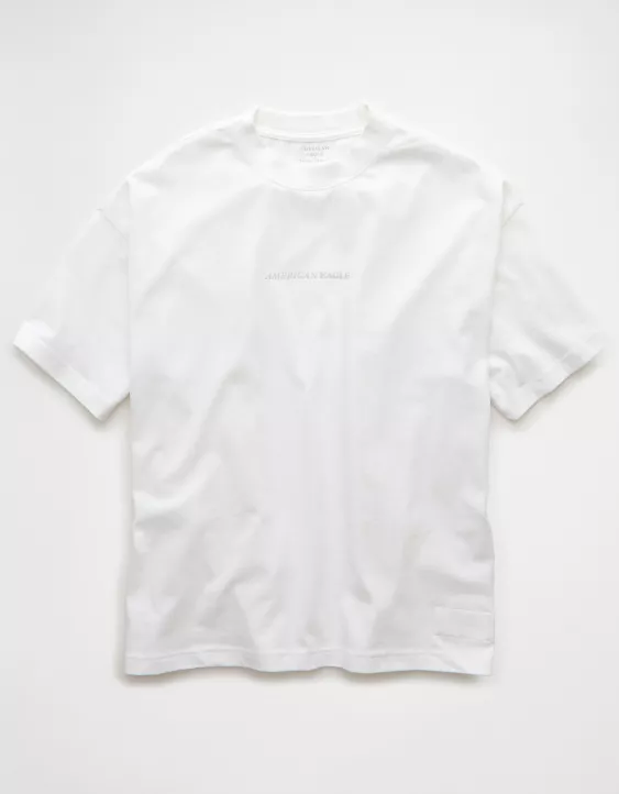 Aeo AE Laidback Luxe Heavyweight Oversized Logo Graphic T-Shirt
