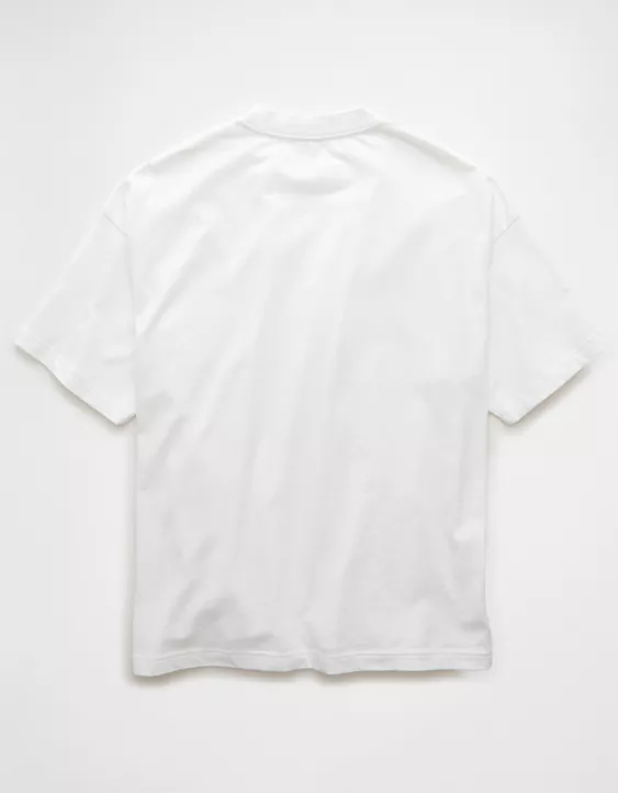 Aeo AE Laidback Luxe Heavyweight Oversized Logo Graphic T-Shirt