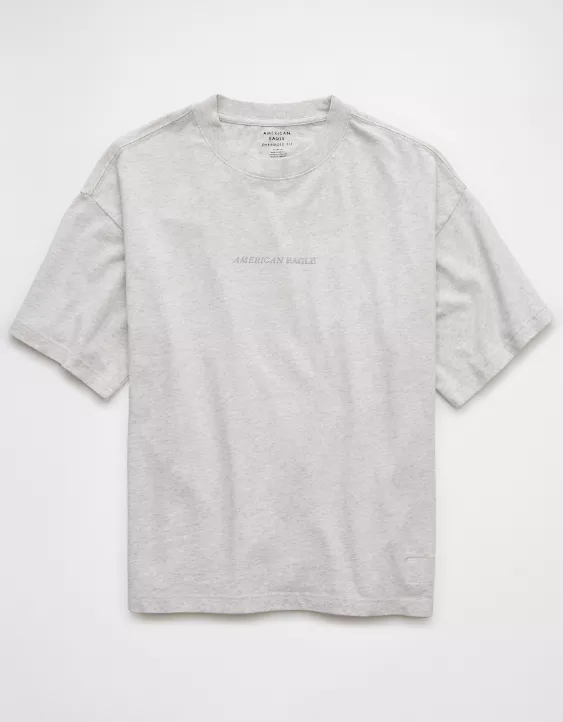 Aeo AE Laidback Luxe Heavyweight Oversized Logo Graphic T-Shirt