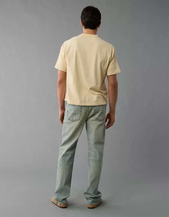 Aeo AE Laidback Luxe Heavyweight Oversized Logo Graphic T-Shirt